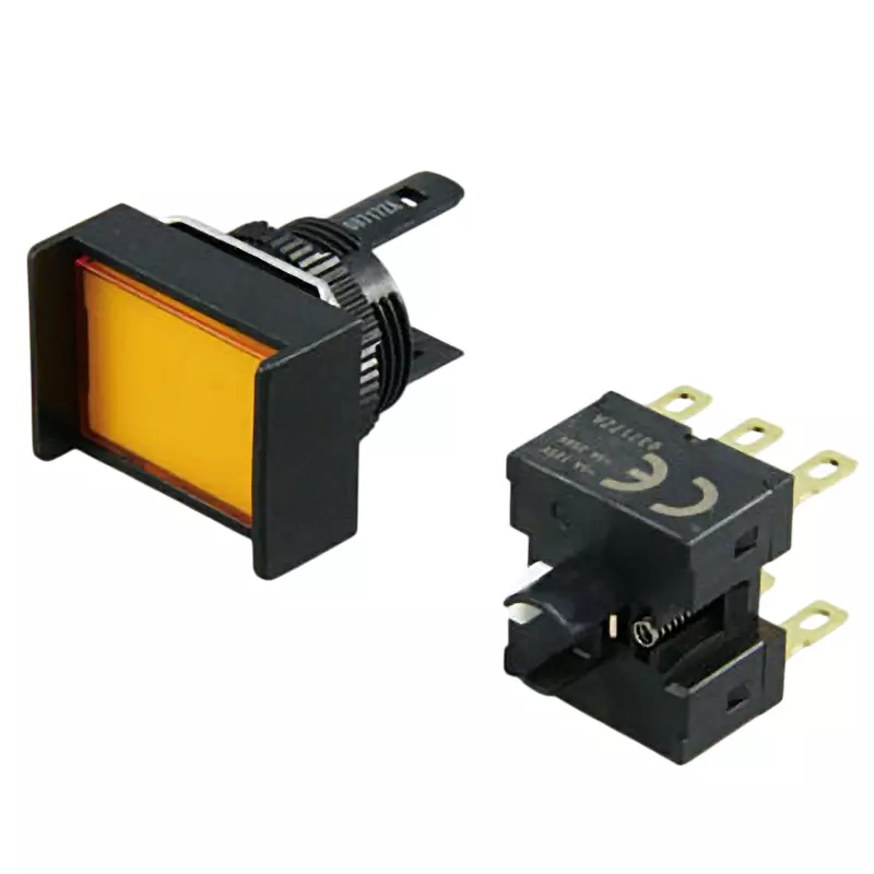 Omron Momentary Solder Terminal Pushbutton Switch Φ16 mm Mounting Hole Diameter, A16-JYM-2