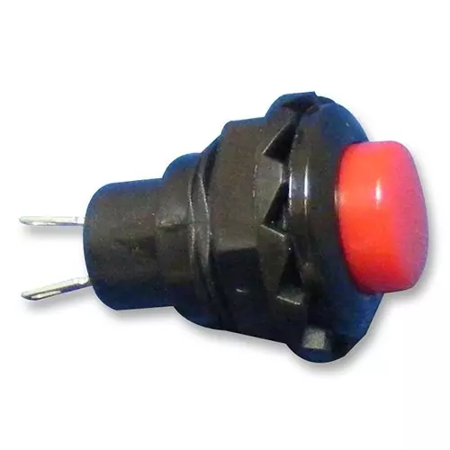 MULTICOMP PRO Standard Pushbutton Switches SWITCH, SPST, 3A, 125V, SOLDER, RED, R13-502A-05-R