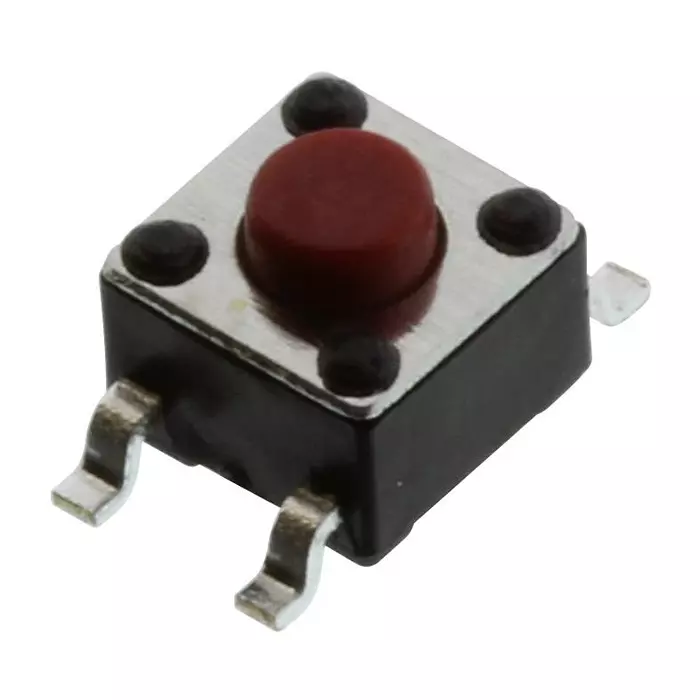 E-SWITCH TACTILE SW, SPST, 0.05A, 12VDC, SOLDER, TL3305AF260QG.