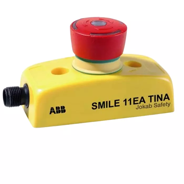 ABB - JOKAB Smile 11 EA Tina Series Twist Release Emergency Stop Push Button Panel Mount IP65, 2TLA030050R0000Smile 11 EA Tina