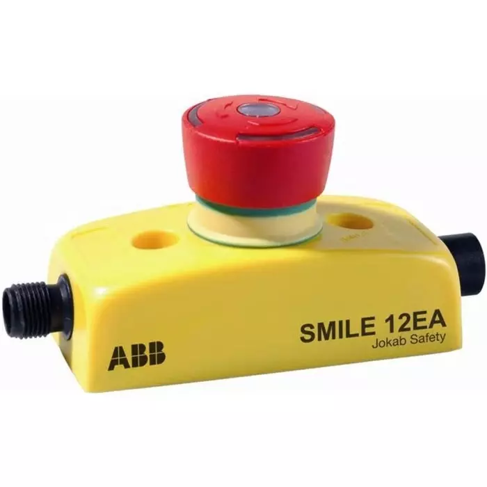 ABB - JOKAB Smile 12 EA Series Twist Release Illuminated Emergency Stop Push Button Panel Mount 2NC IP65, 2TLA030051R0200Smile 12 EA