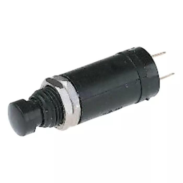 ARCOLECTRIC (BULGIN LIMITED) 0918 Series Miniature Push Button Switch Momentary Panel Mount 7.1 mm Cutout SPST 250 V AC, T0918SOAAA
