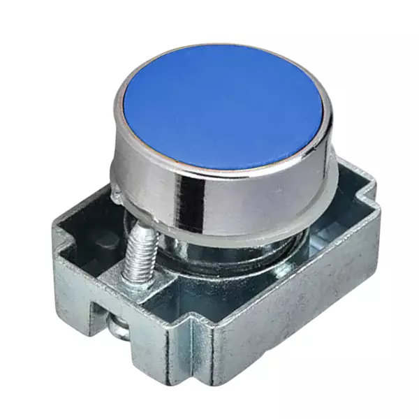 C&S Electric Projecting Push Button with Carrier Metallic Range Blue, RCB2-BL67