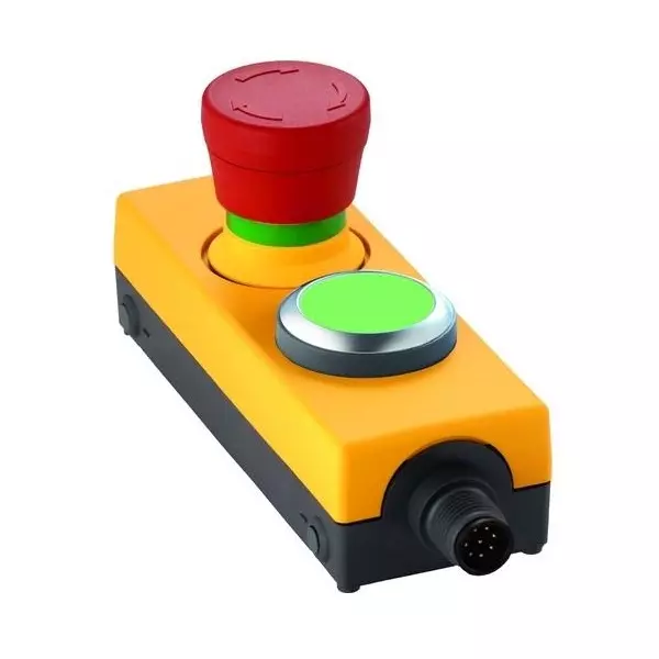 RAFI Emergency Stop Switch Non-Illuminated SPST 100 mA Connector Termination, 1.22.114.212/0500