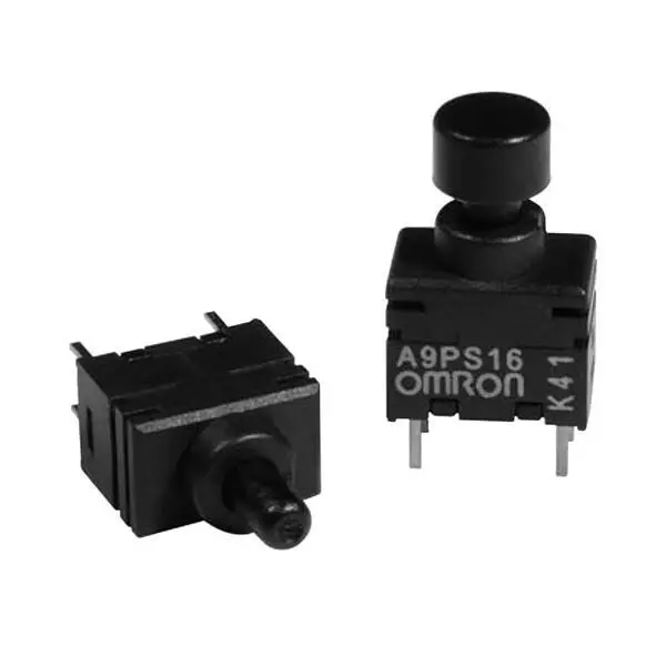 OMRON ELECTRONIC COMPONENTS Subminiature Security Switch PC Pin Termination 14 mA Plunger Actuator 28 V DC, A9PS26-0012