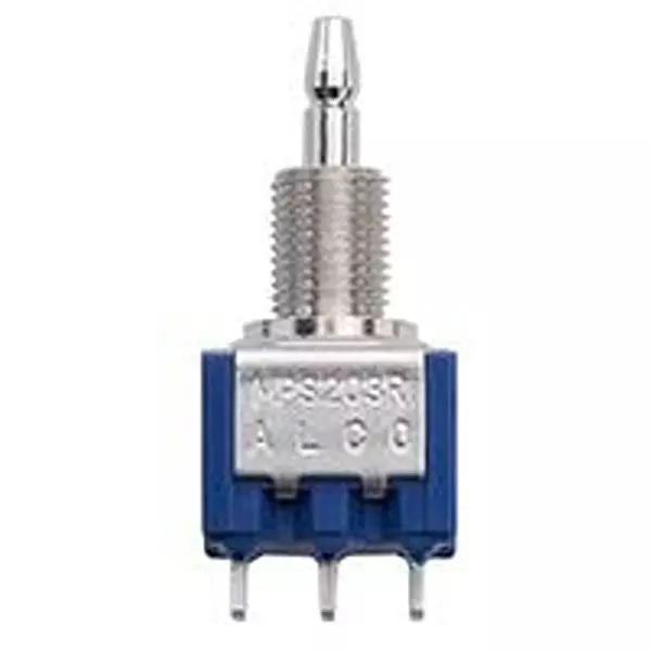 ALCOSWITCH - TE CONNECTIVITY Switch, Pushbutton Dpdt, 3A, 125Vac, Solder Lug, Mps-203R