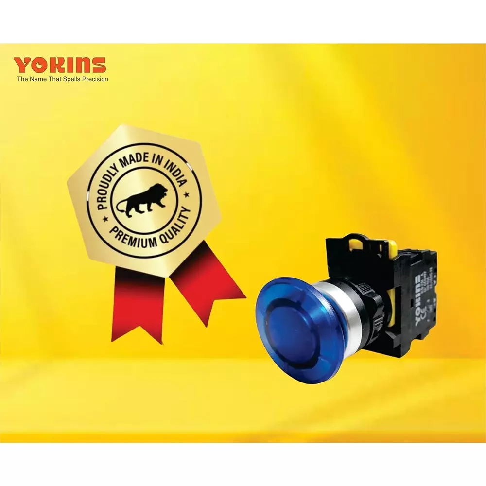 yokins-illuminated-mushroom-push-button-switch-22-mm-mounting-hole-diameter-220-v-ac-operating-voltage-with-led-indicator-blue