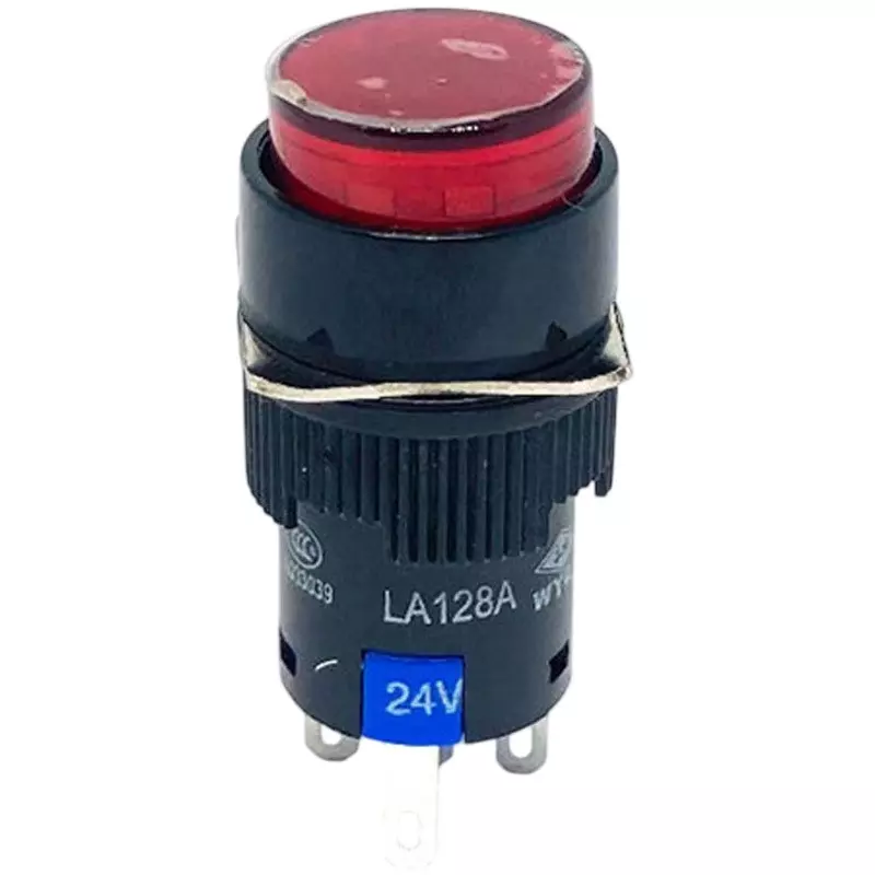 Kyoritsu Electronics Illuminated Push Switch Solder Terminals, LA128AY-11D-24V-R