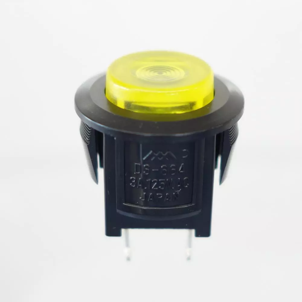 MIYAMA ELECTRIC Push Button Switch Single pole single throw AC 125 V-3 Amp, DS664KCLSK-TY