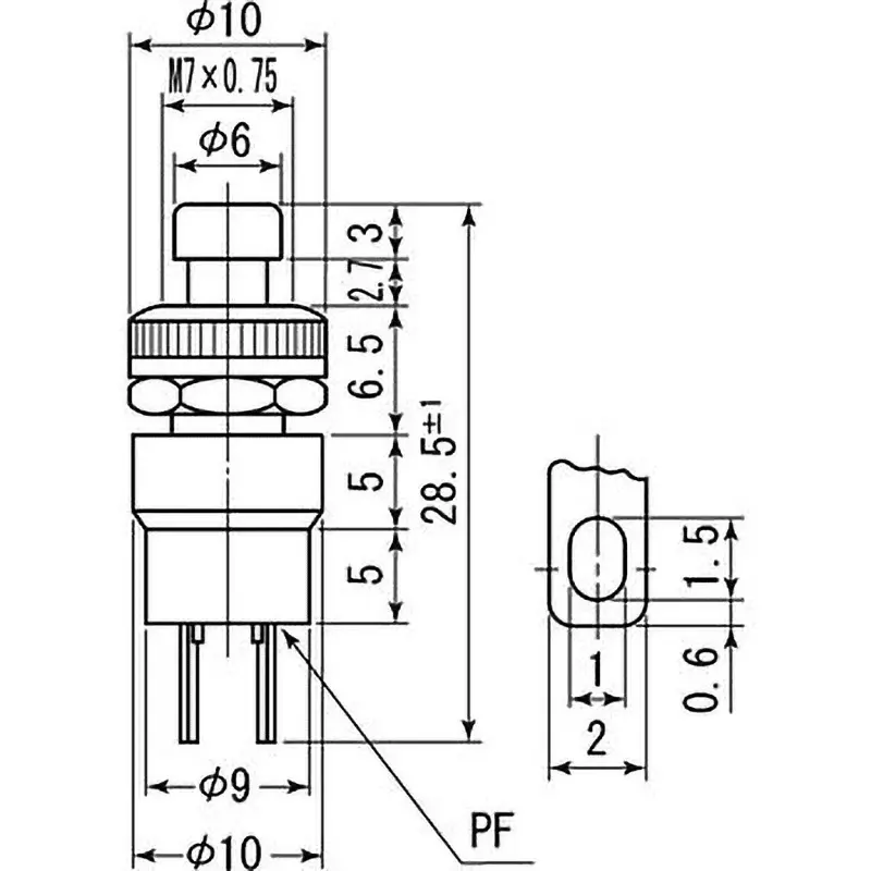 miyama-electric-non-illuminated-type-push-button-switch-20-m-or-less-max-ac-1000-v-for-1-minute-ds-102-r