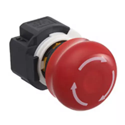 IDEC Emergency Stop Push Button Switch Illuminated Medium Button, XA1E-LV3T11Q4VRM
