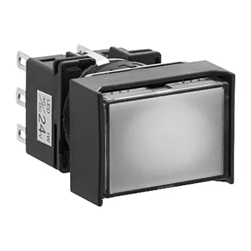 IDEC LB Series Illuminated Push Button Switch Rectangular Φ16 mm, LB3L-M1T54WA