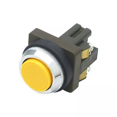 IDEC Push Button Switch Flat Type Φ30 mm Diameter, ABN110Y-MAU
