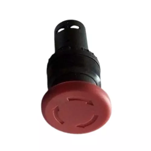 Sibass Electric Stayput Push Button Barrel Type 11 Series with 1NO+1NC Element and CE Mark, Red, SE-11ZS (Pack of 500)