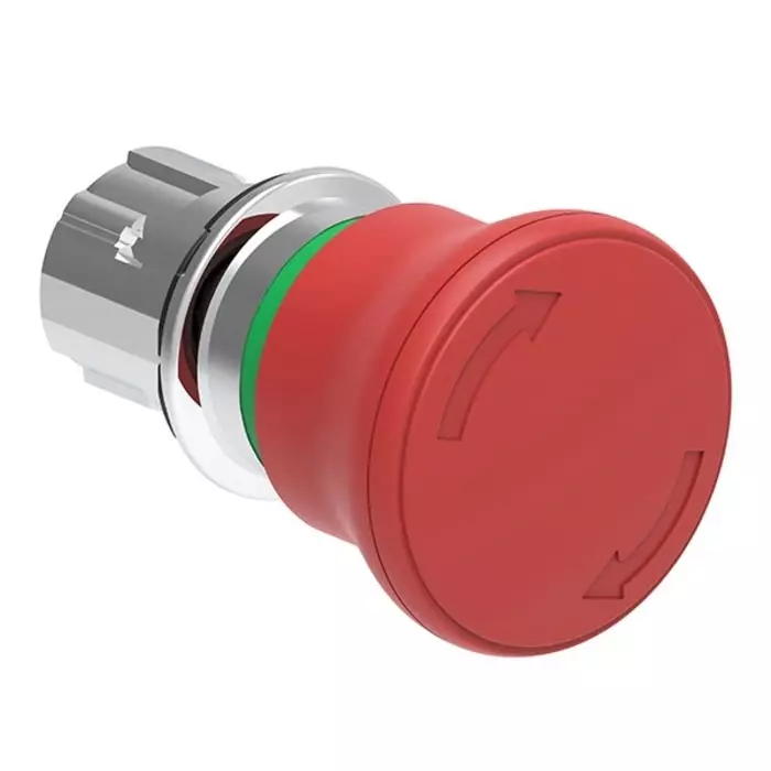 Lovato LPSB664 Series Turn to Release Emergency Stop Push Button, 22 mm Cutout, LPSB6644