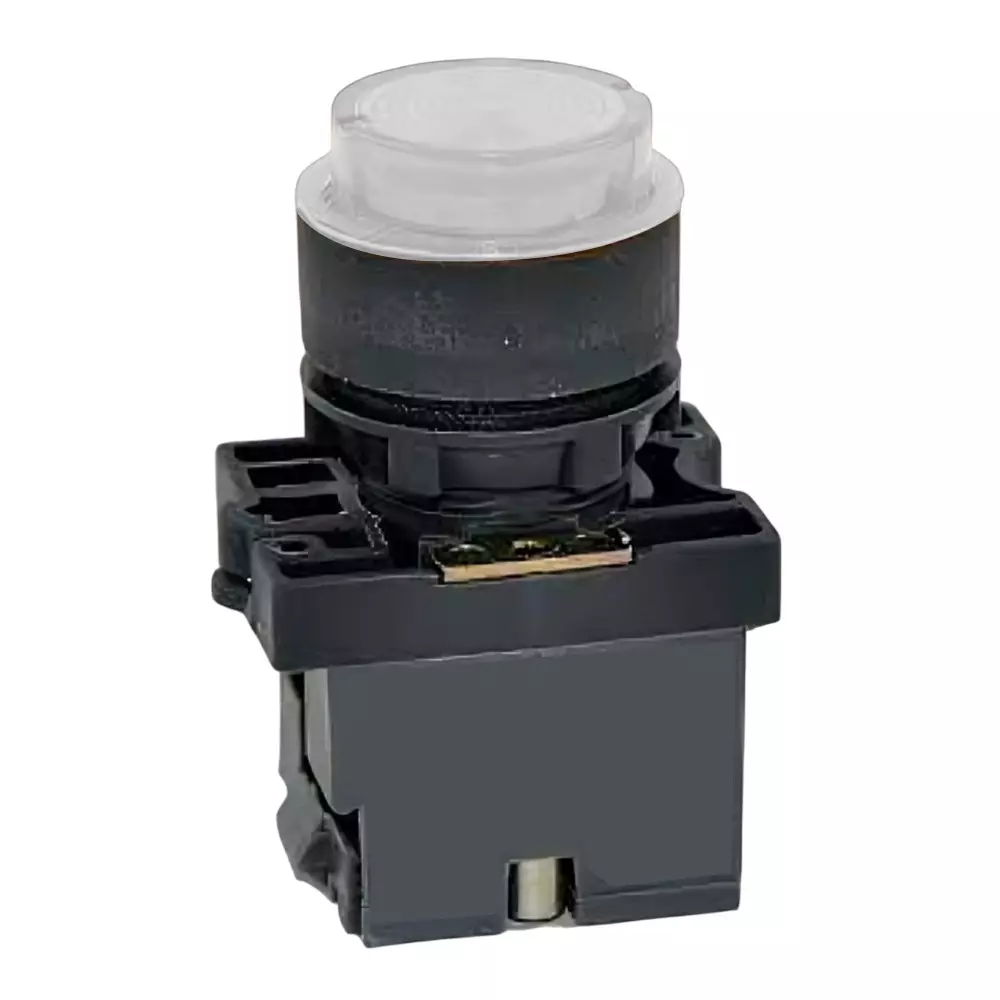 C&S Electric LED Type Projecting Illuminated Push Button Actuator Clear 220 V DC 22.5 mm Mounting Dia, RCP2-BWL177