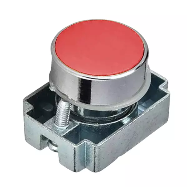 C&S Electric Projecting Push Button with Carrier Metallic Range Red, RCB2-BL47