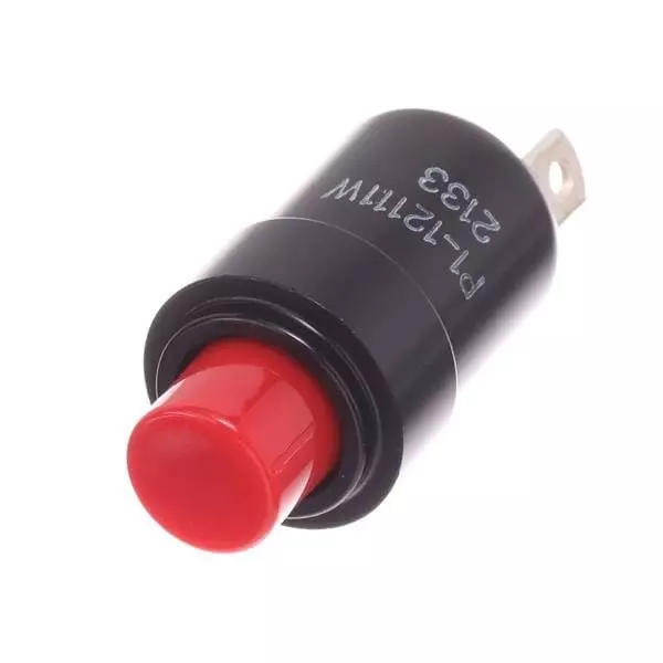 Otto Bushing Mount Pushbutton Switch SPST-NO 115 V AC Screw Termination 10 Amp, P1-12111W
