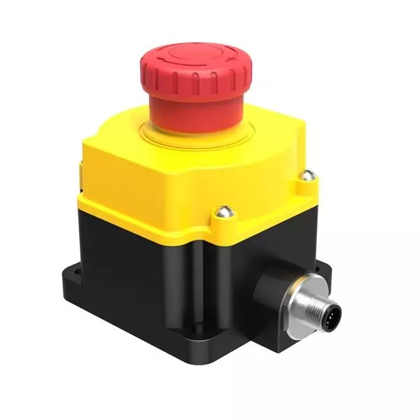 BANNER ENGINEERING Push Turn Emergency Stop Pushbutton Switch DPST Quick Connect Termination, SSA-EB1P-02ED1Q5A