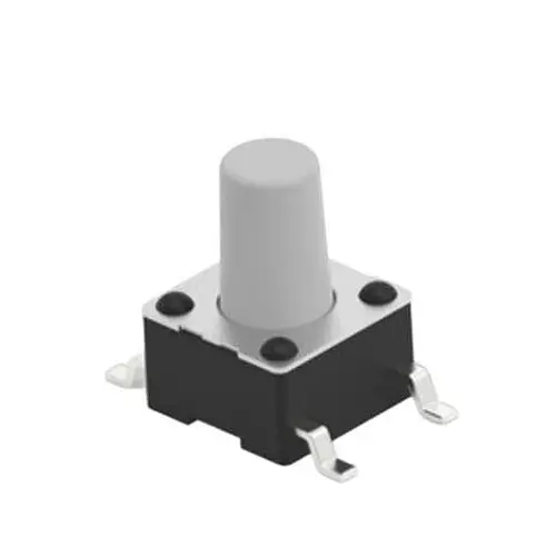 TE CONNECTIVITY Tactile Switch Non-Illuminated SMD/SMT Termination 50 mA Round Actuator, FSM6JS6SMTR