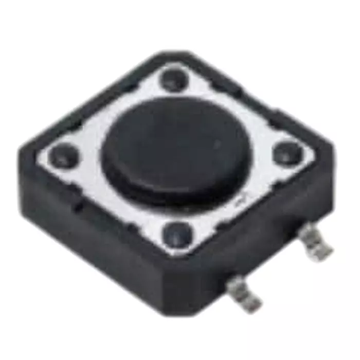C&K COMPONENTS Tactile Switch Non-Illuminated Solder Pin Termination 50 mA Round Actuator 12 V DC, PTS125SM43 SMTR2-LFS