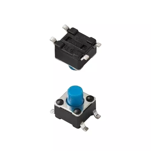 C&K COMPONENTS Tactile Switch Non-Illuminated Gull Wing Lead Termination 50 mA Round Actuator 12 V DC, PTS647SM70SMTR2N LFS
