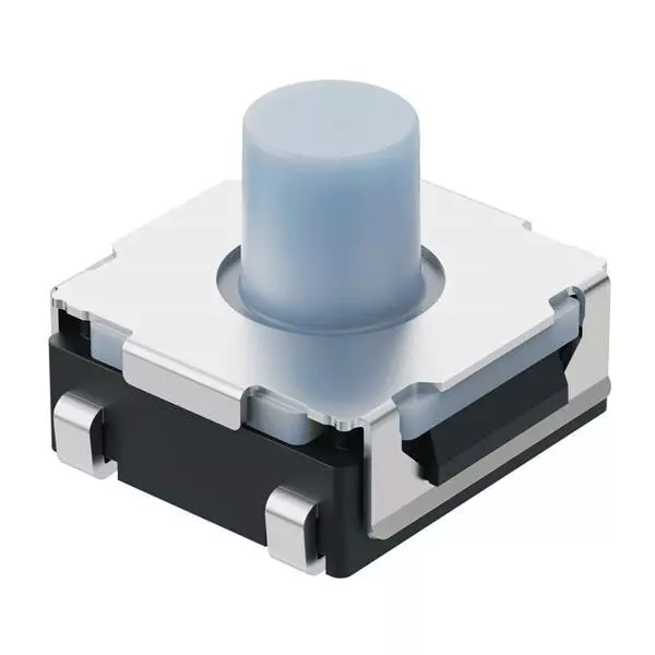 GCT Tactile Switch Non-Illuminated J Form Lead Termination 50 mA Round Actuator 12 V DC, SWT7405-051040JSA