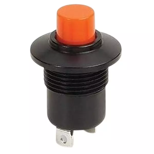 Otto Momentary Action Industrial Switch Non-Illuminated Solder Lug Termination 10 Amp Round, Mushroom Actuator 28 V DC, P3-D116125W
