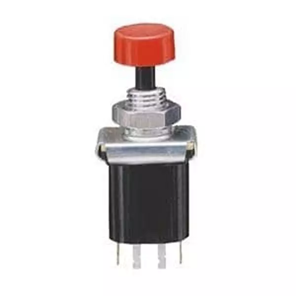 GRAYHILL Standard Switch Non-Illuminated Solder Lug Termination 250 mA Round Actuator, 46-101 RED