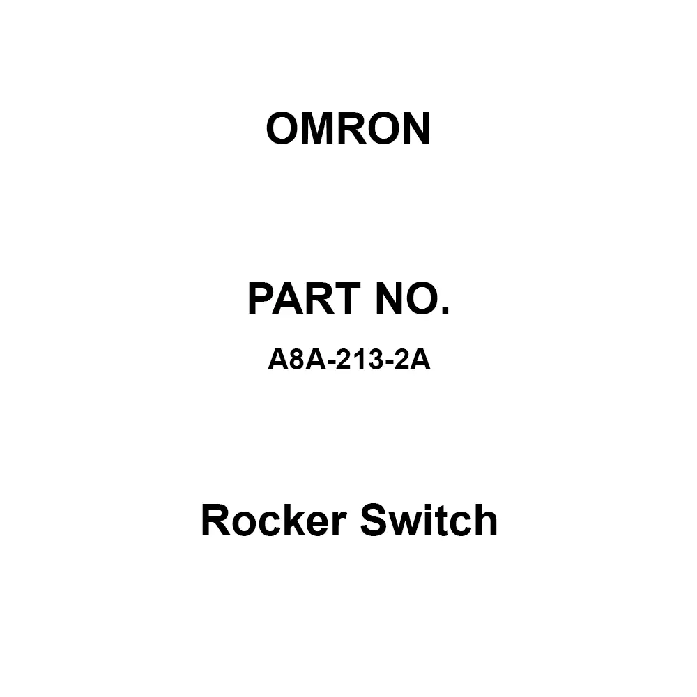 Omron Rocker Switch AC 100 V Rated Voltage, A8A-213-2A