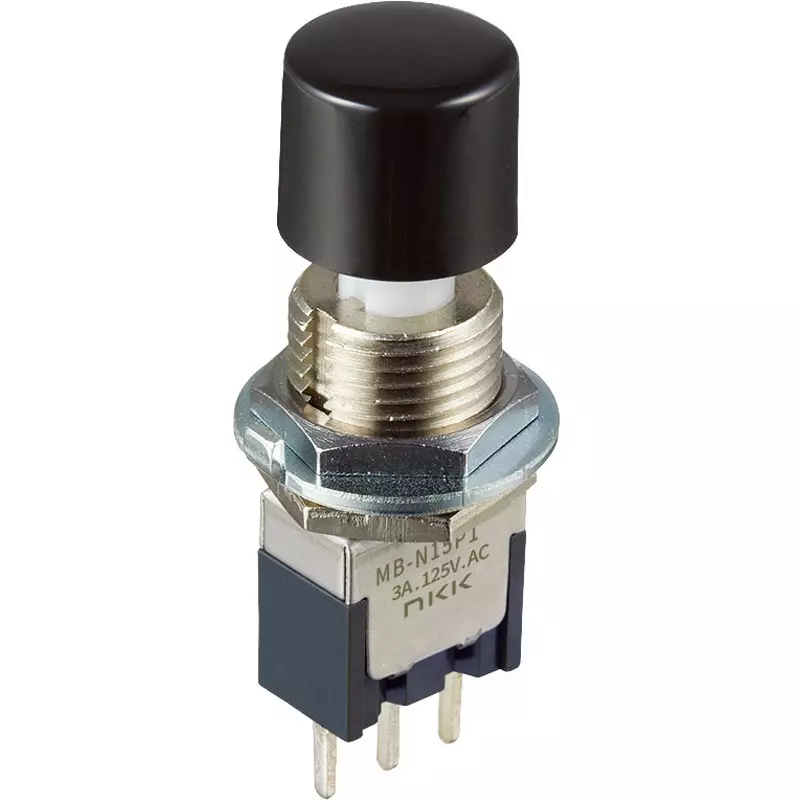 NKK SWITCHES Pushbutton Switch Single Pole, MB-N12P1LB