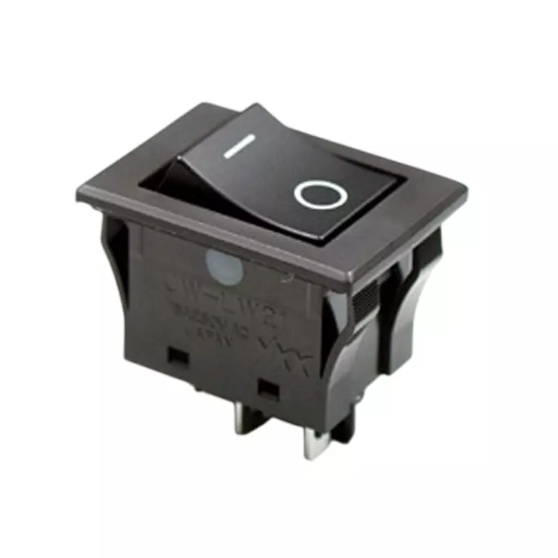 NKK SWITCHES Waterproof 2-Pole Single-Throw Rocker Switch 2 Pole, JW-LW21RKK