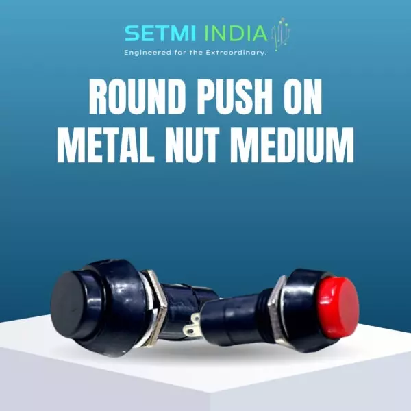 setmi-india-push-on-switch-metal-nut-medium-round-shape-in-black-red-color-for-control-panels-industrial-machinery
