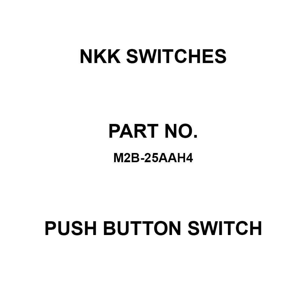 NKK SWITCHES M2 Push Button Switch Printed Circuit Board Right Angle 2-Pole Double Throw, M2B-25AAH4