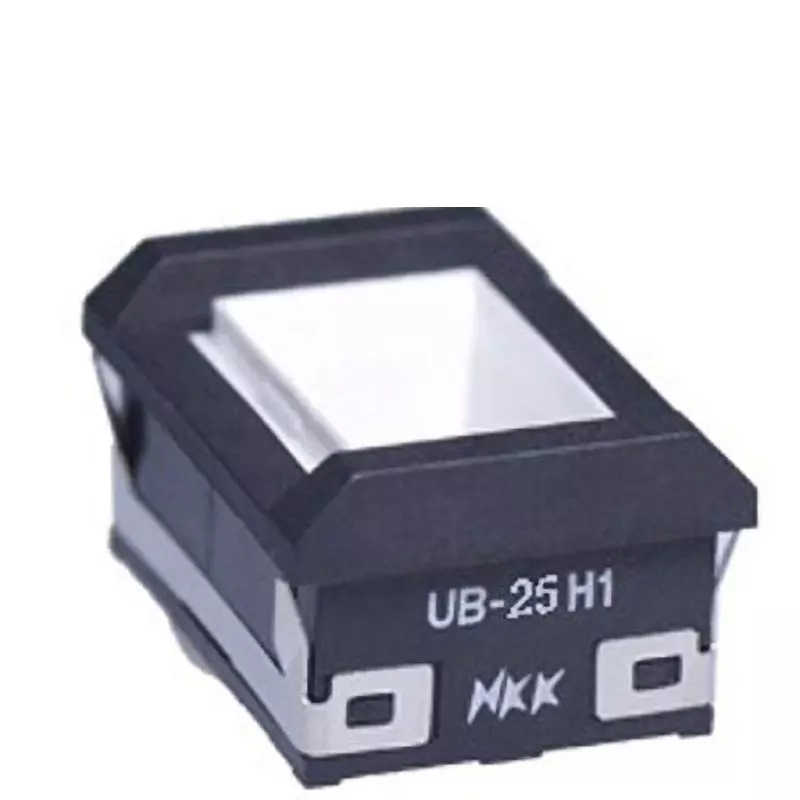 NKK SWITCHES UB Rectangular Illuminated Push Button Switch Solder Terminal 2-Pole Double Throw, UB-25H1NBKS1Y