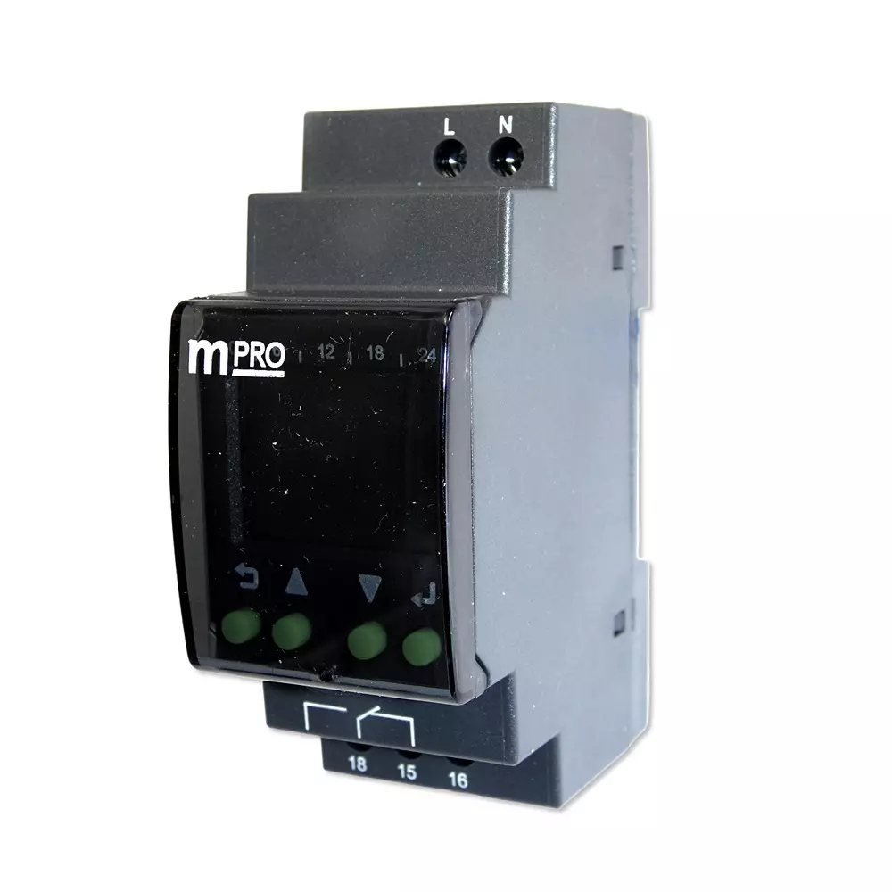 MULTICOMP PRO Digital Time Switch 240 V AC Supply Voltage Max 1 sec Min 16 Amp Current Rating Nom, MP008390