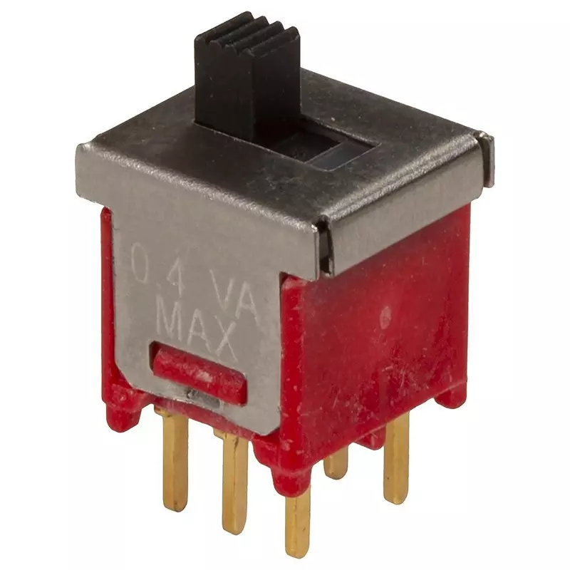 MULTICOMP PRO Slide Switch DPDT Configuration 0 Operation 20 V Voltage DC Max, MP5FD1S102M2RES