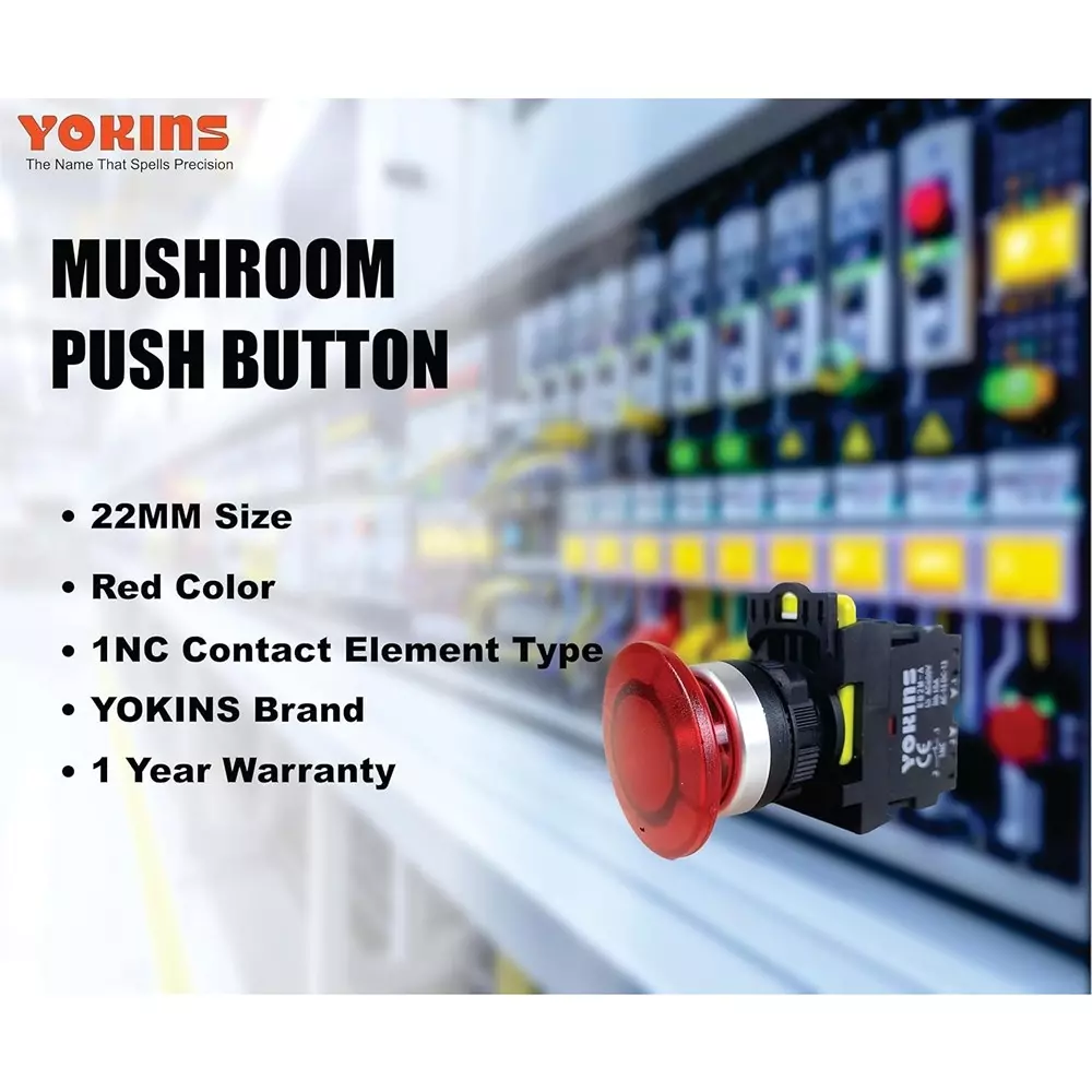 yokins-illuminated-mushroom-push-button-switch-22-mm-mounting-hole-diameter-220-v-ac-operating-voltage-with-led-indicator-red-pack-of-10-pcs