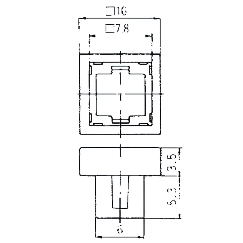 Nidek Push Button Switch TM1, TM2, TR1, TR2 Suitable Model Mounting frame Content , 140000340143