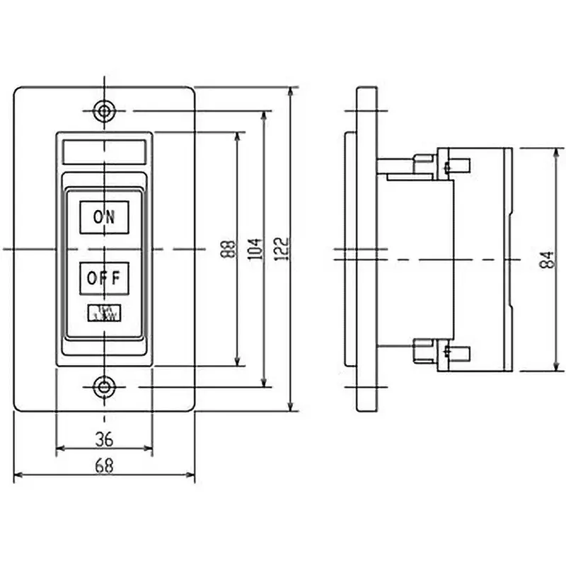 dainichi-push-button-switch-075-kw-42-amp-operating-current-df33-220v-075kw-42a
