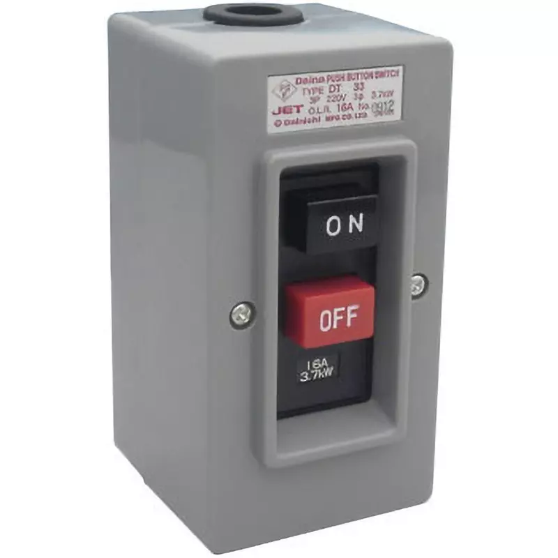 Dainichi Push Button Switch 0.75 kW 4.2 Amp Operating Current, DT33 220V 0.75kW 4.2A