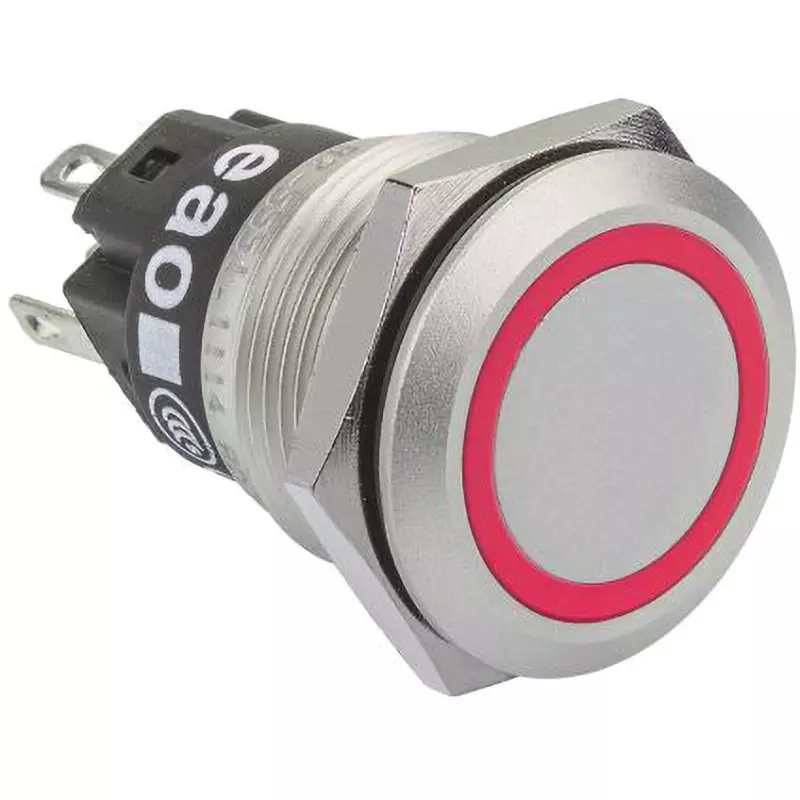 EAO Pushbutton Switch 24 V Rated Voltage 1 Amp @24 V DC Contact Current Rating, 82-5551.1114