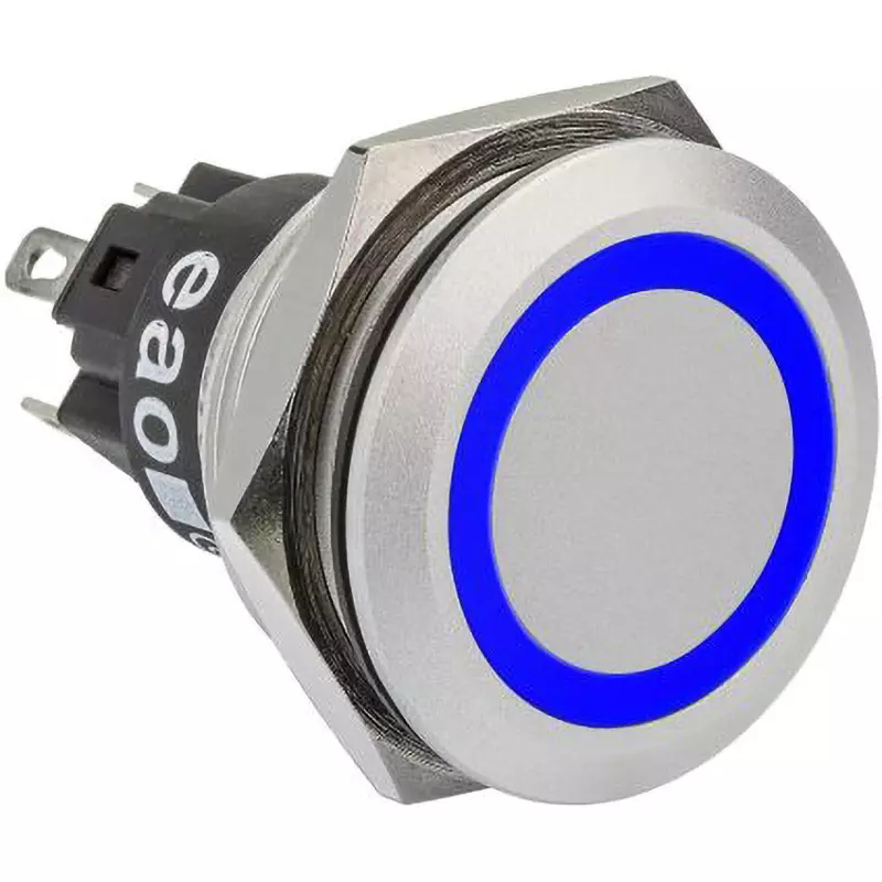 EAO Pushbutton Switch 230 V Rated Voltage Momentary Switch Operation Panel mount Mounting Method, 82-6551.1126