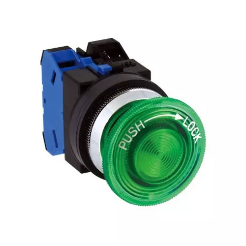 IDEC Push Button Switch Illuminated Mushroom Φ30 mm , AJLN36611DNG