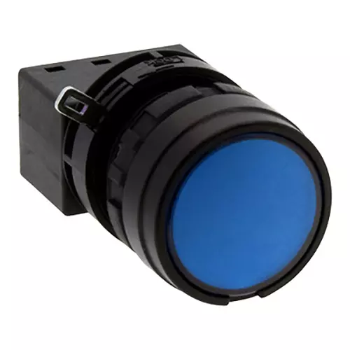 IDEC LW Series Push Button Switch Round Flat Button Φ22 mm, LW1B-M1C1VLS