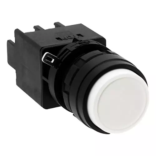 IDEC LW Series Push Button Switch Round Protruding Button Φ22 mm, LW1B-M2C2W