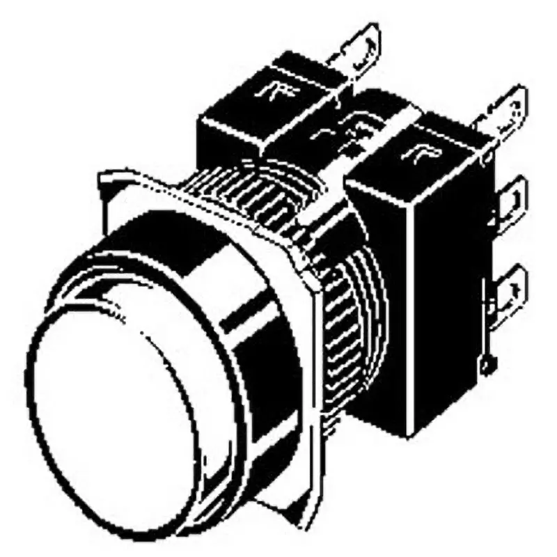 Omron Alternate Tab/Solder Terminal Pushbutton Switch Φ16 mm Mounting Hole Diameter, A16-TBA-1