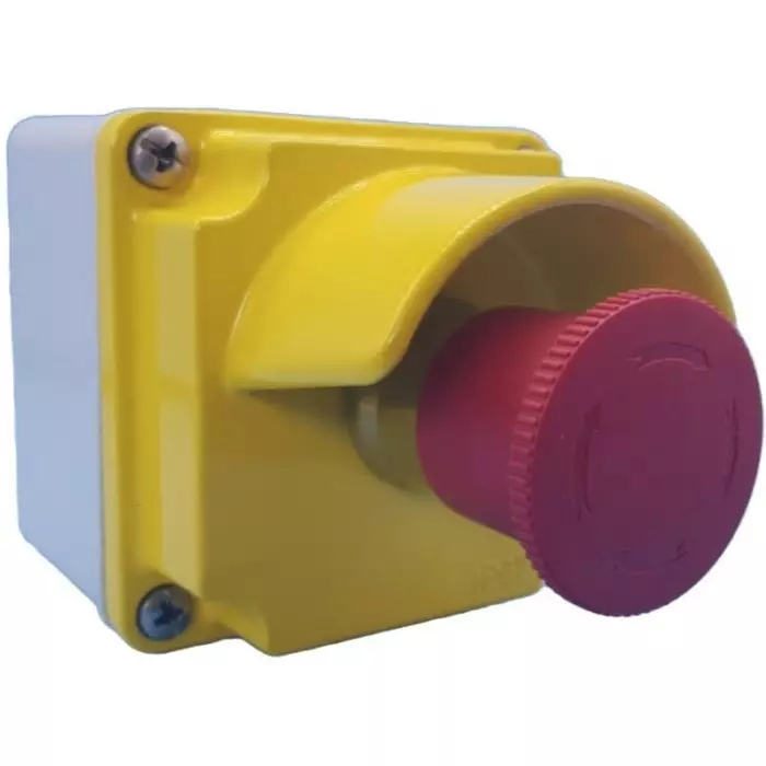 Lovato LPZM Series Twist Release Emergency Stop Push Button, Surface Mount, 1NC, IP66, IP67, LPZM1B5P01