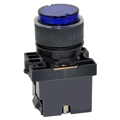 C&S Electric LED Type Projecting Illuminated Push Button Actuator Blue 48 V AC 22.5 mm Mounting Dia, RCP2-BWL167