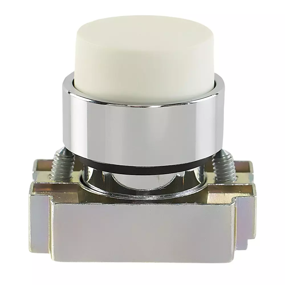 C&S Electric Projecting Push Button with Carrier & Without Contact Elements Metallic Range, RCB2-BL